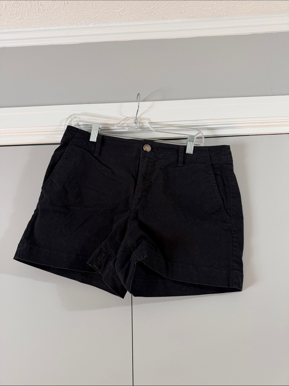 LOFT Black Women's Cotton Bermuda Shorts